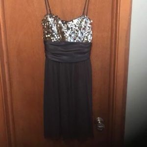 Navy blue/sequined formal dress